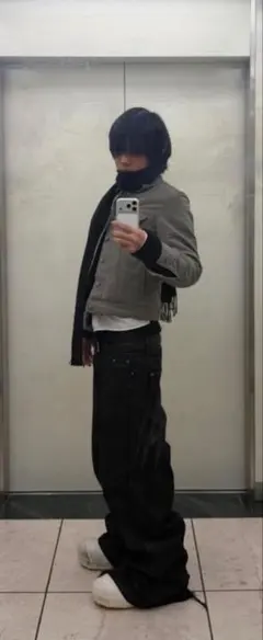 vanish202a loose fit oil coating jeans - メルカリ
