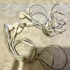 【2個セット】Lightning iPhone 純正有線イヤホン