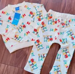 ディズニー　ミッキー＆フレンズ　セットアップ　長袖　ズボン　80 新品