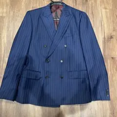 新品】特価 麻布テーラー 高級スリーピーススーツ 46A/82 M ジレ付き