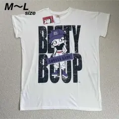 新品★BETTY BOOP ベティちゃん オーバーサイズ 半袖Tシャツ M〜Lのサムネイル