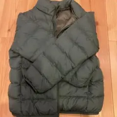 未使用オリーブグリーン ダウンコート 140