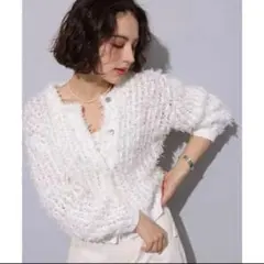 新品Arpege story フラッフィーブルゾン