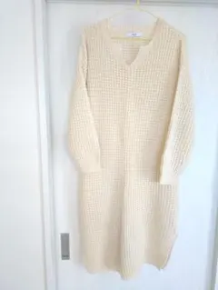 【ディスコート　長袖ニットワンピース】