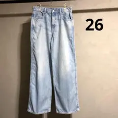 ユニクロ バギージーンズ 2023年春モデル 63BLUE 26