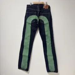 EVISU No.2 2001 デニム30x35 グリーンカモメ　ジーンズのサムネイル