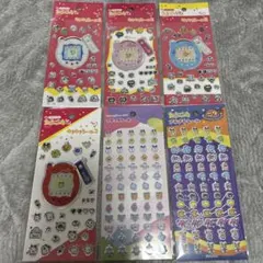 セリア たまごっち キラキラシール プチプチシール 6点