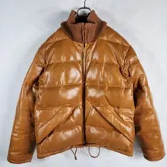 AVIREX アヴィレックス 本革 レザーダウンジャケット 牛革 オーバーサイズ