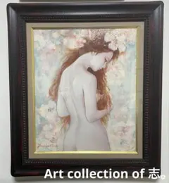 (F6号)東郷青児【城】肉筆/表サイン有り/裏シール有り/油絵/手描き/高級額縁 F6号)東郷青児【城】肉筆/表サイン有り/裏シール有り/油絵/高級額縁