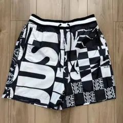 ナイキ ナイロン ショートパンツ S（実寸M程度） 総柄 USA NIKE