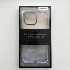 iPhone13ProMax ケース　クリア パープル ゴールド