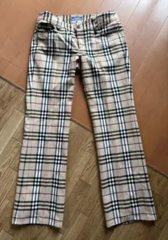 未使用 BURBERRY ノバチェック ストレートパンツ 38
