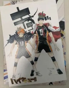 ☆ ハイキュー!!　ハイキュー展　箔押しイラストカード　日向翔陽　影山飛雄