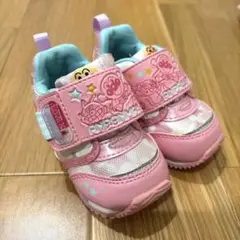 美品アンパンマン ベビーシューズ ピンク スニーカー12cm
