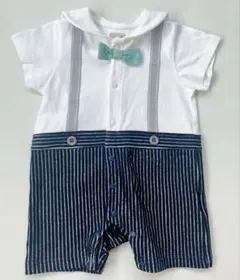 プティマイン　70cm スーツ風半袖ロンパース