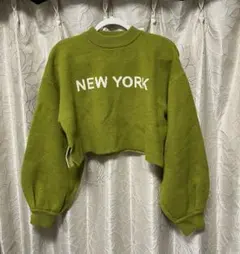 【新品未使用タグ付き】NEW YORK クロップドニット