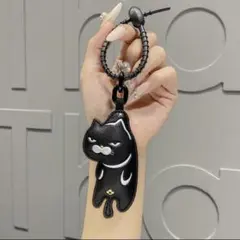 黒猫 バッグチャーム クロネコ チャーム アクセサリー ねこ ファッション小物