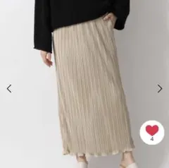 LOWRYSFARMプリーツメロータイトスカート