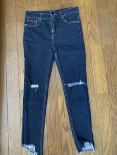 JEANASIS ダメージ加工 スキニーデニム 美品✨