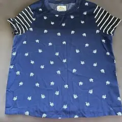 Bed & Breakfast ネイビー花柄Tシャツのサムネイル