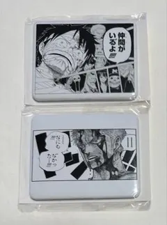 ONE PIECE　メモリーピース　缶バッジ　ルフィ、ゾロ　2点セット
