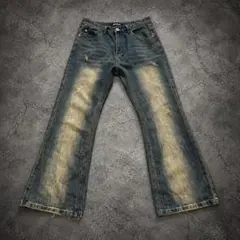 MOLEQUE Y2K Flare Denim Distressed 00s