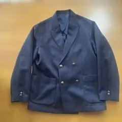 GU ジーユー ダブルブレスト ブレザー 紺ブレ M