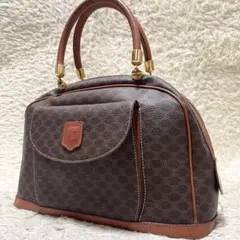 美品✨セリーヌ　トートバッグ　レザー　PVC マカダム　ゴールド金具　トリオンフ