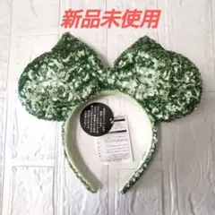 ディズニー ミニー カチューシャ グリーン 緑 スパンコール ティンカーベル