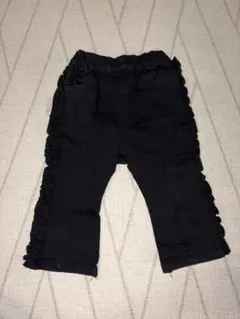 フリル付き ブラック ボトムス 80cm