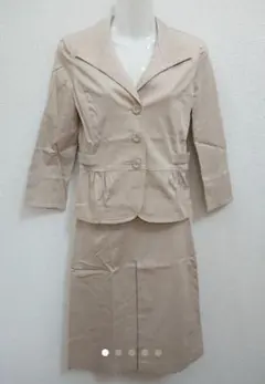 ロペ テーラードジャケット×ラップスカートスーツ ペプラムジャケットスーツ