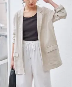 ★新品★ Spick&Span スピック＆スパン リネン エアリージャケットのサムネイル