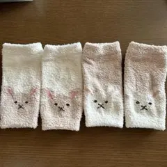 ウサギ柄ベビーレッグウォーマー