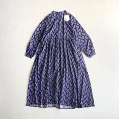 patterntorso 総柄 クラシック Aライン ワンピース antiqua