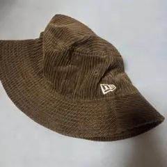 NEW ERA コーデュロイ バケットハット ブラウン