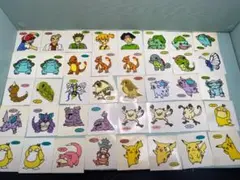 初期多数含む　ポケモンパン　デコキャラシール 939枚＋フォルダー14冊