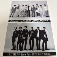 SnowMan SixTONES デビュー クリアファイル【2枚セット】スノスト