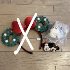 ミッキー・ミニー クリスマス　リルリンリン　ゆびわ　2024セット
