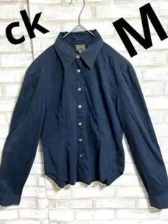 最終価格‼️‼️美品カルバンクライン 長袖シャツ グレー 6サイズ ネイビー　無地のサムネイル