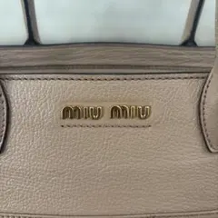 正規品♡miu miu ♡ピンクベージュ レザーバッグ