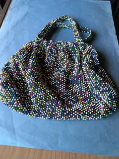 カラフルビーズ グラニーバッグ