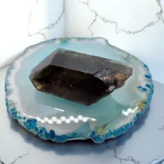 【天然石】山東省産 モリオン クラスター魔除け 黒水晶原石のサムネイル