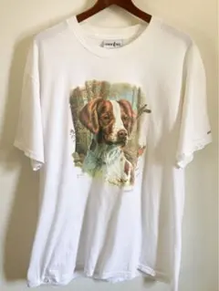 古着　犬Tシャツ　アニマルT カナダ製　ヴィンテージ　アート　個性的