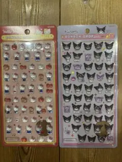 サンリオ ボンボンドロップシール ミニ　クロミ・キティ　2枚セット　正規品