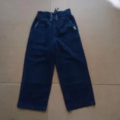 Merry Edona ダークデニム ワイドパンツ　150