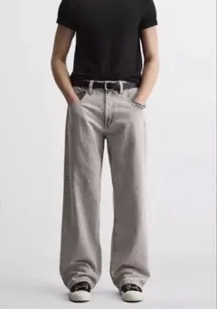 ZARA バギーフィット デニムパンツ