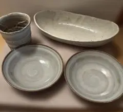 児玉修治さん　お皿4点セット(1点欠けあり) 児玉修治さん お皿4点セット(1点欠けあり) - メルカリ