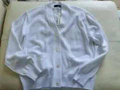 69,300円 ドゥロワー ホワイトコットンカーディガン 白 未使用 夏 初夏のサムネイル