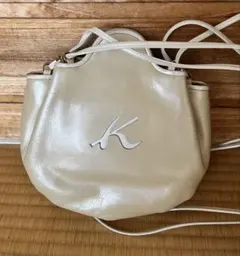 レア★Kitamura キタムラ ショルダーバッグ ・ポシェット　パールベージュ