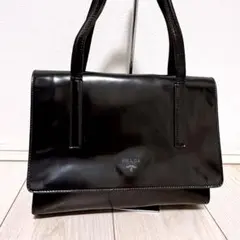 《格安》PRADA(プラダ)ハンドバッグ エナメル ブラック